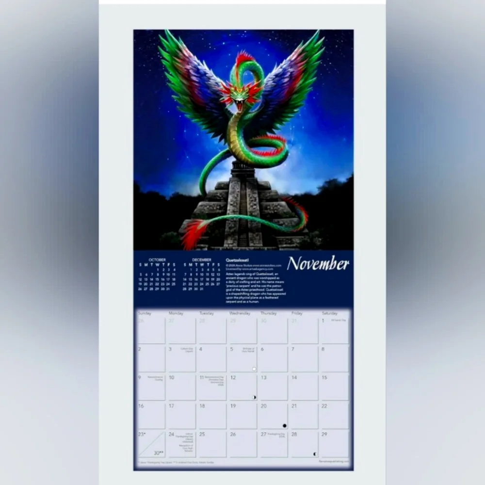 Mini Dragon Calendar Anne Stokes
